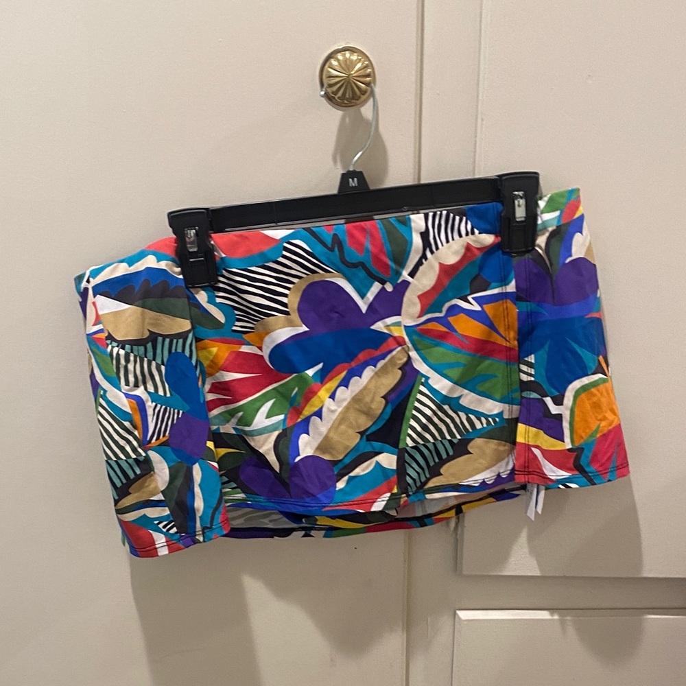 Bleu Rod Beattie Multicolor Swim Bottom Size 12/Large